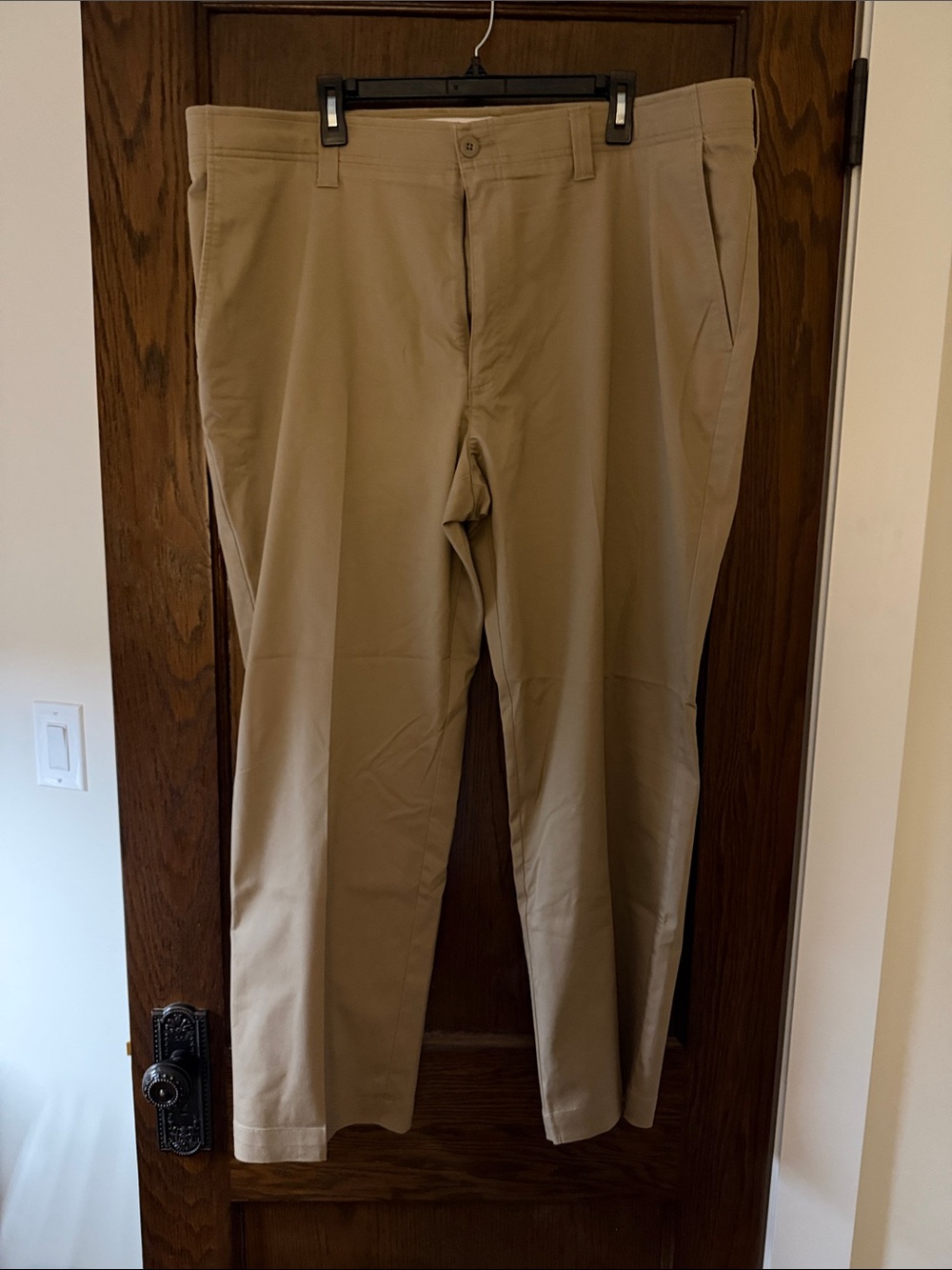 DXL Oak Hill Men's Chino Golf Pants in Khaki 44Wx30L
